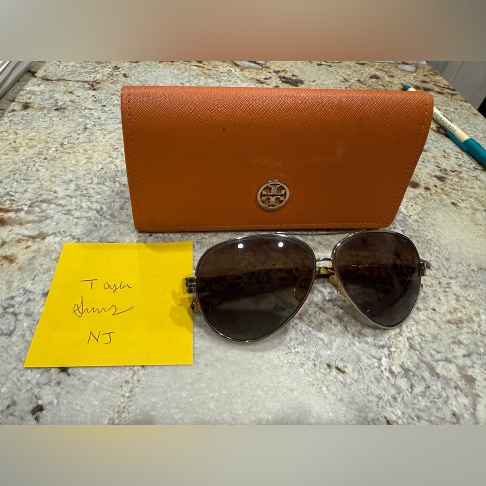 Tory Burch Polarized Sunglasses with Orange Case